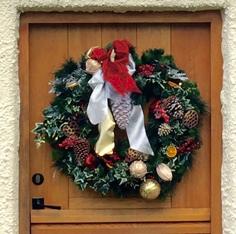 Wreath on a Country Door